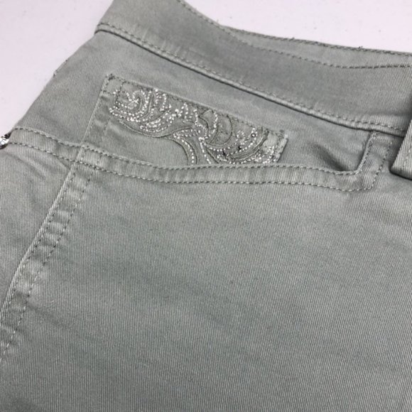 LIKE NEW HAGGAR GRAY/GREEN COTTON CROP 10/30x26 😎 - Picture 9 of 15